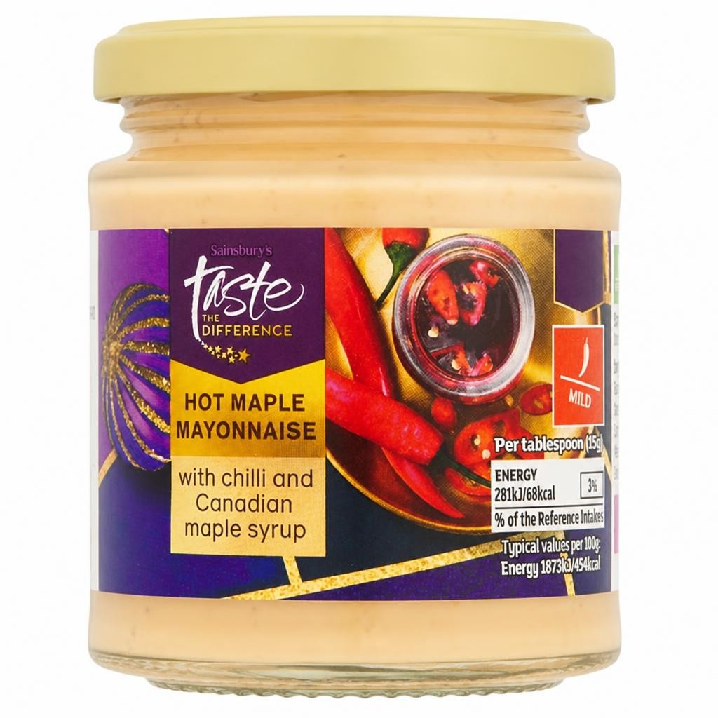 Sainsbury's Hot Maple Mayo, Taste the Difference 185g