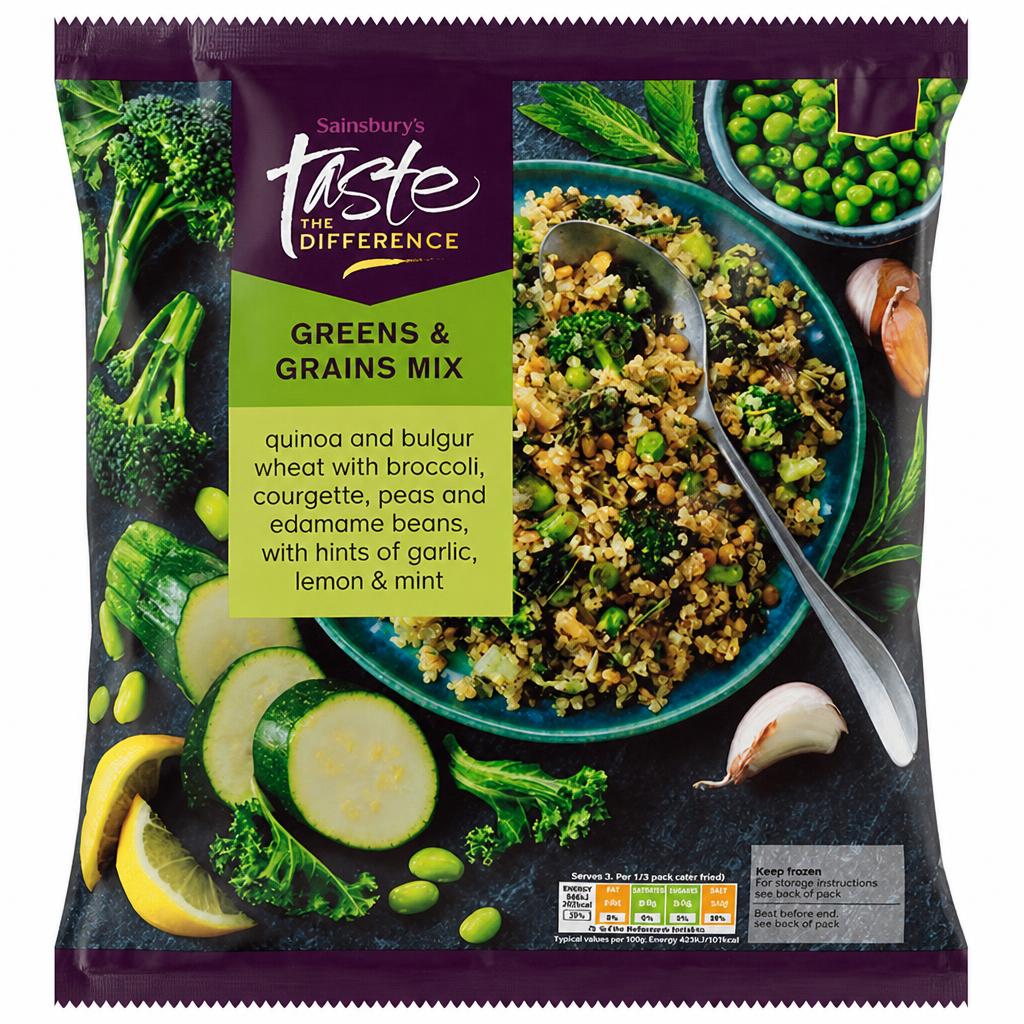 Sainsbury's Greens & Grains Mix, Taste the Difference 600g