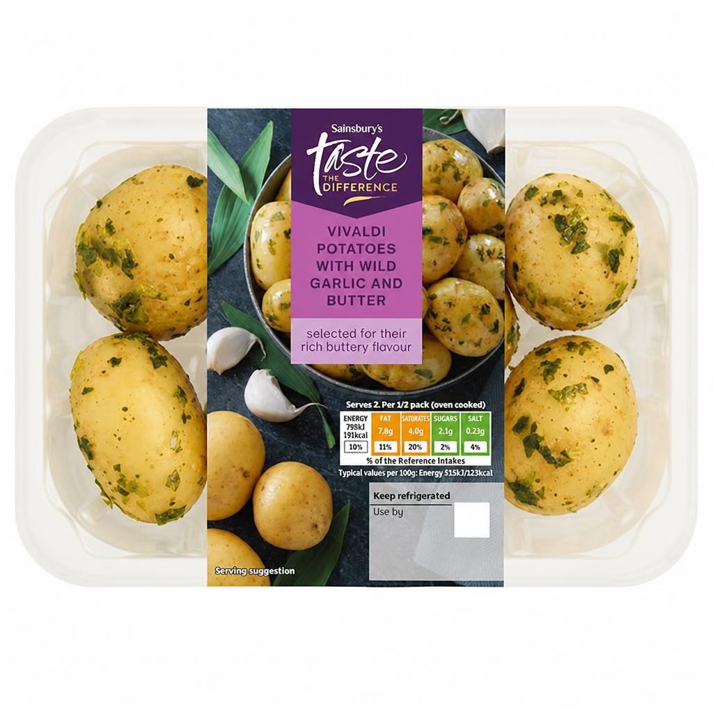 Sainsbury's Wild Garlic Vivaldi Potatoes, Taste the Difference 385g
