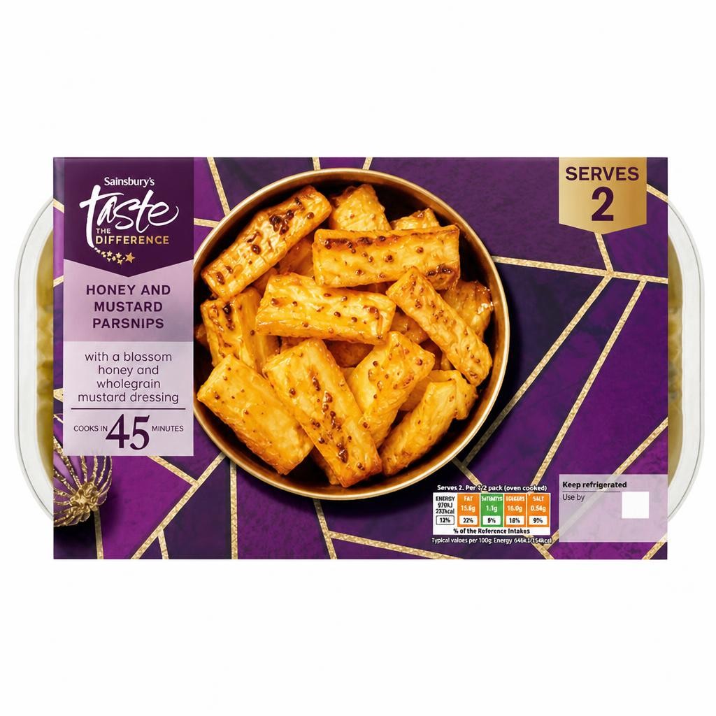 Sainsbury's Honey & Mustard Buttered Parsnips, Taste the Difference 380g