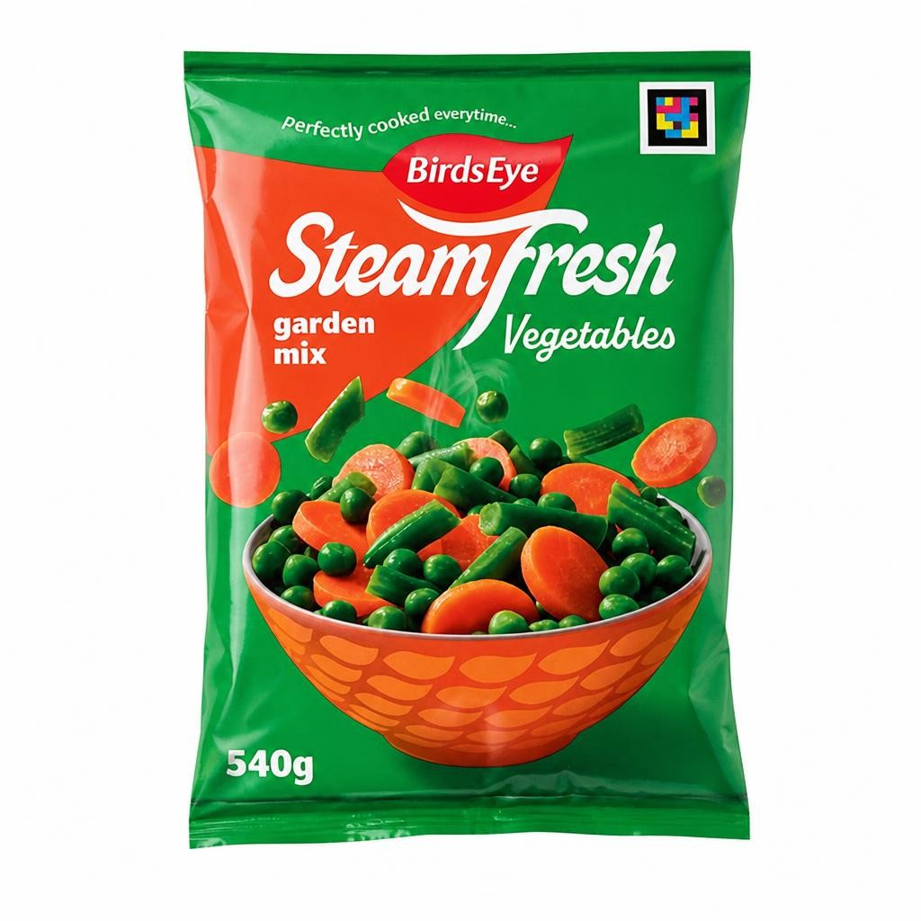 Birds Eye Steamfresh Garden Mix Steam Bags x4 540g