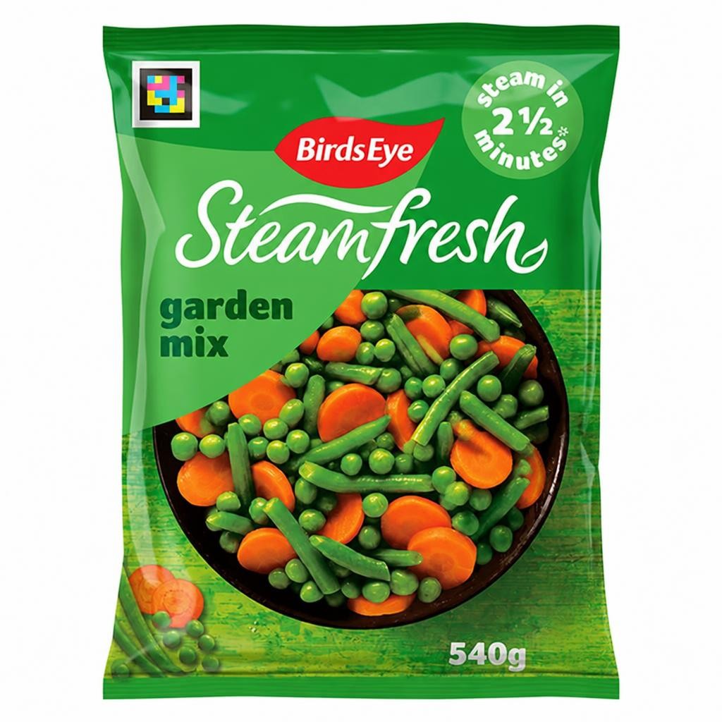 Birds Eye Steamfresh Garden Mix Steam Bags x4 540g