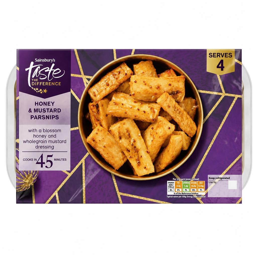 Sainsbury's Honey & Mustard Buttered Parsnips, Taste the Difference 600g