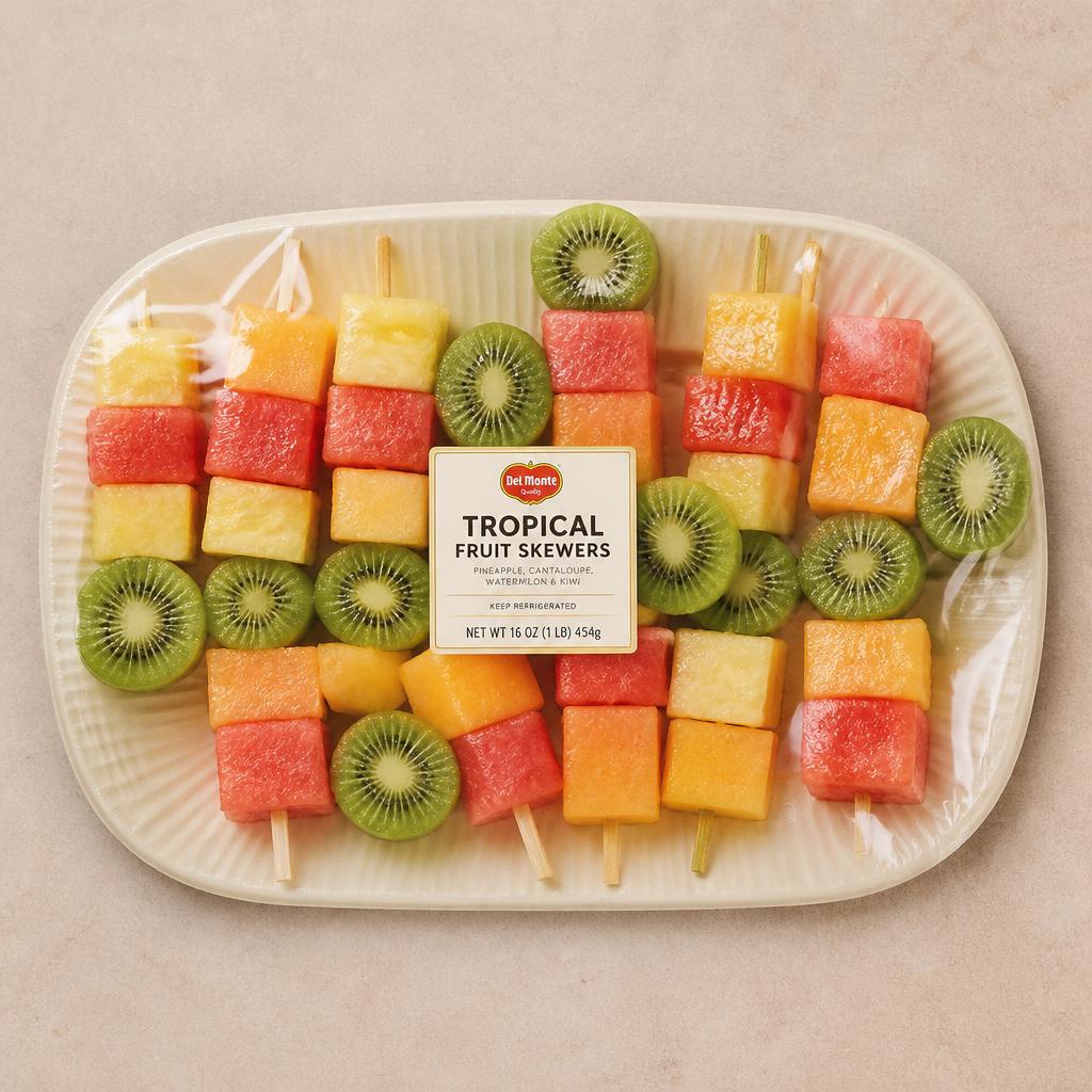 Sainsbury's Kiwi, Watermelon, Mango & Pineapple Fruit Salad Skewers 870g