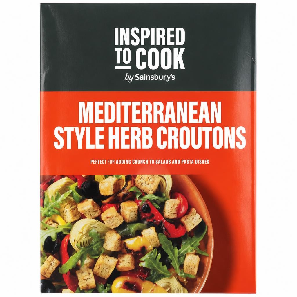 Sainsbury's Mediterranean Style Herb Croutons, Inspired to Cook 150g