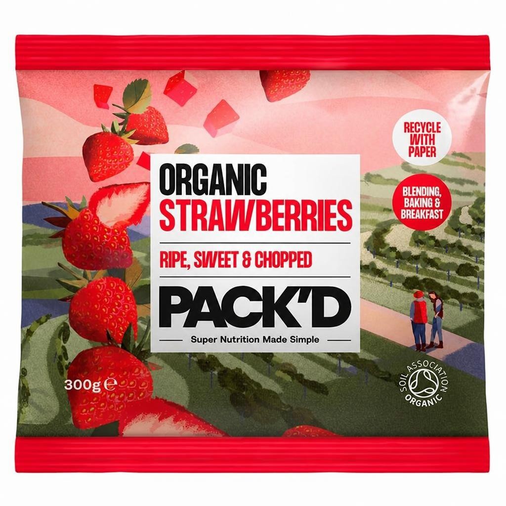 PACK'D Organic Strawberries 300g