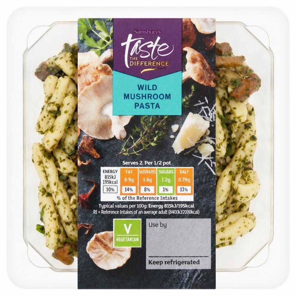 Sainsbury's Wild Mushroom Pasta, Taste the Difference 200g