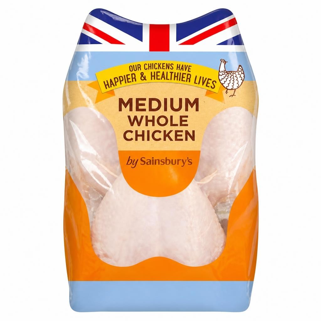 Sainsbury's 1.6kg British Fresh Medium Whole Chicken