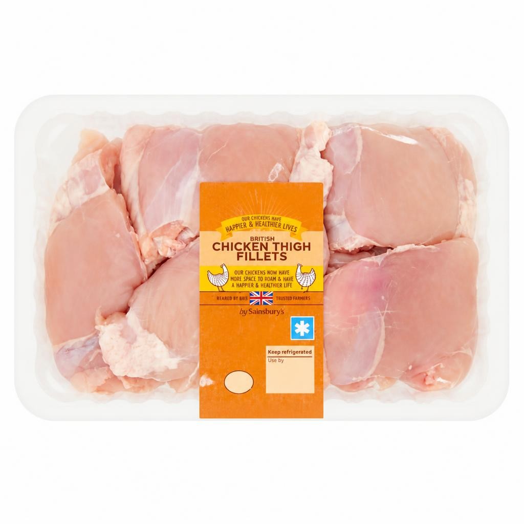 Sainsbury's 1kg British Chicken Thigh Fillets
