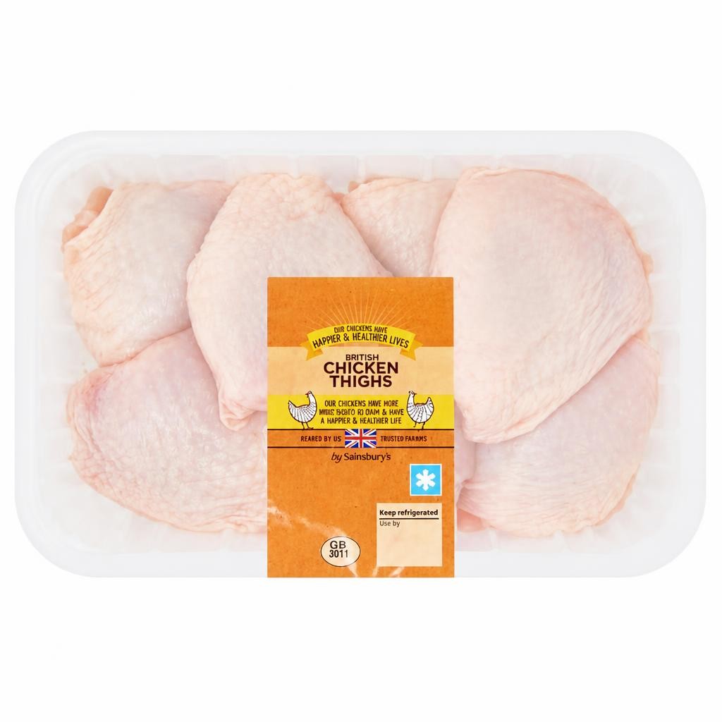Sainsbury's 1kg British Fresh Chicken Skin on Thighs