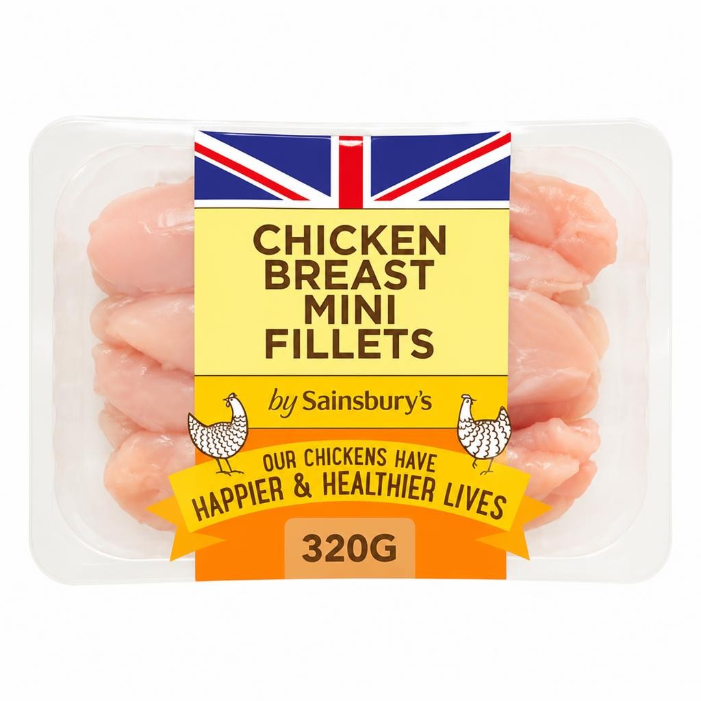 Sainsbury's 320g British Fresh Chicken Breast Mini Fillets