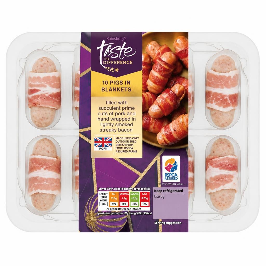 Sainsbury's Pigs in Blankets, Taste the Difference x10 210g