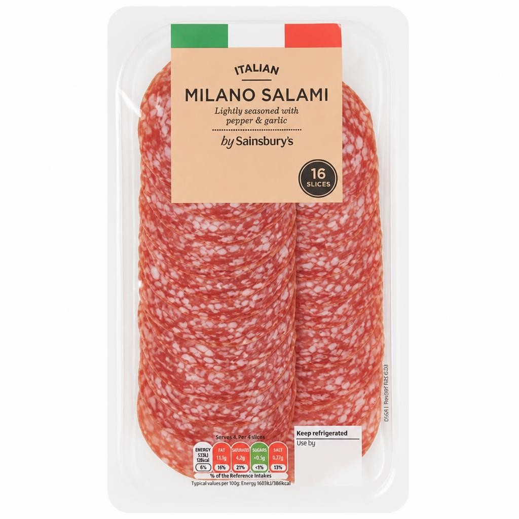 Sainsbury's Italian Milano Salami Slices 86g