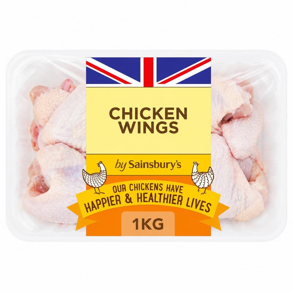 Sainsbury's 1kg British Fresh Chicken Wings