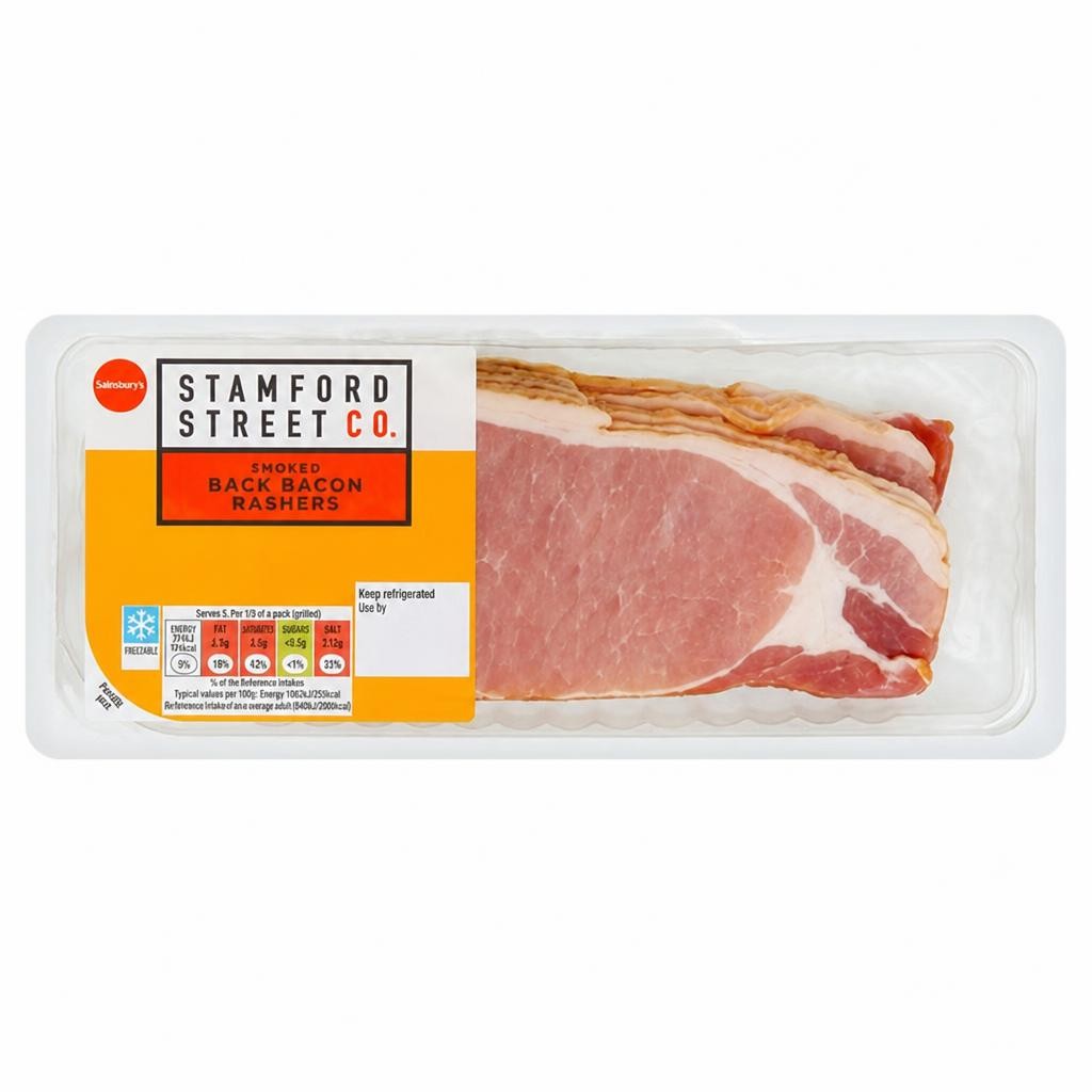 Stamford Street Co. Smoked Back Bacon Rashers 300g
