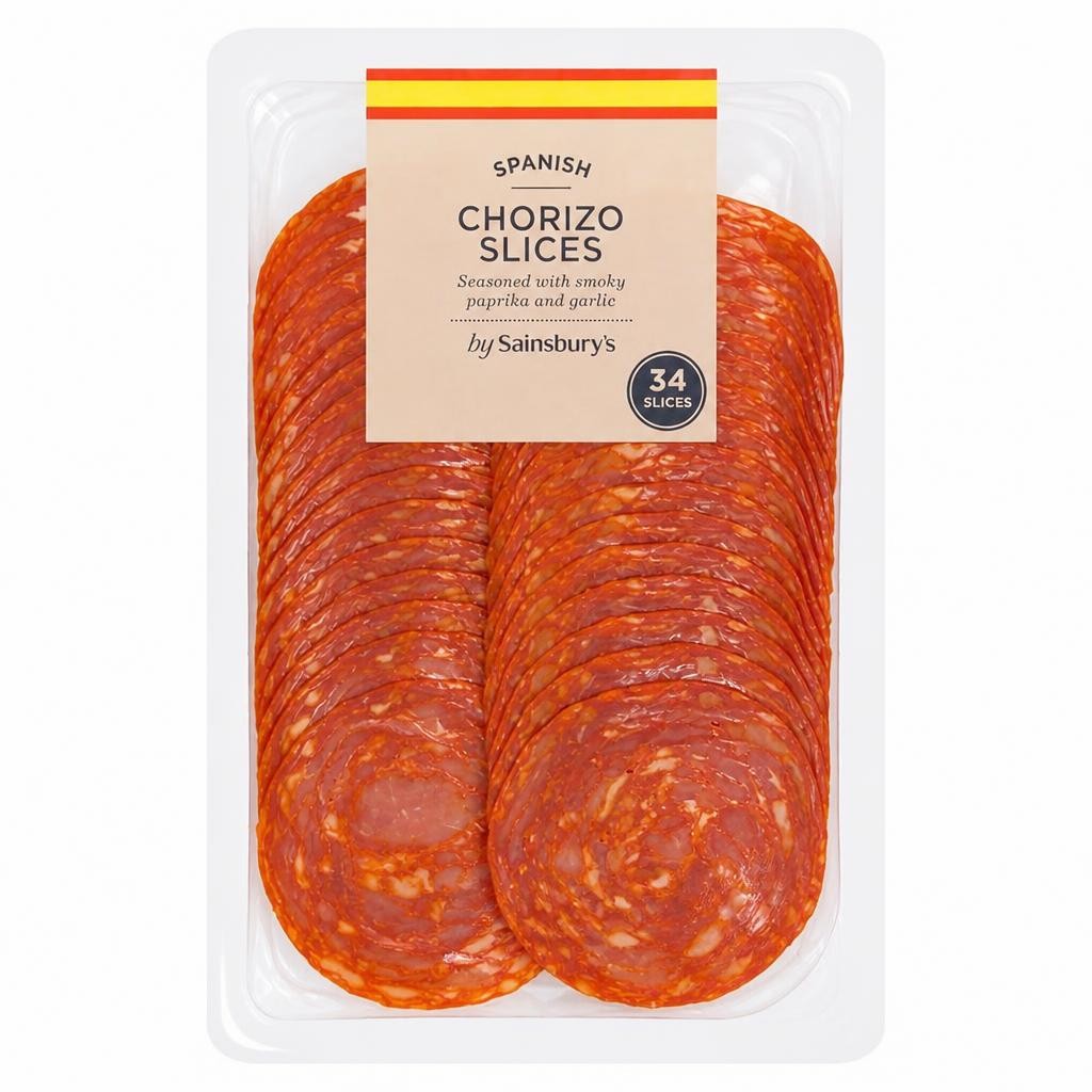 Sainsbury's Spanish Chorizo Slices x34 170g