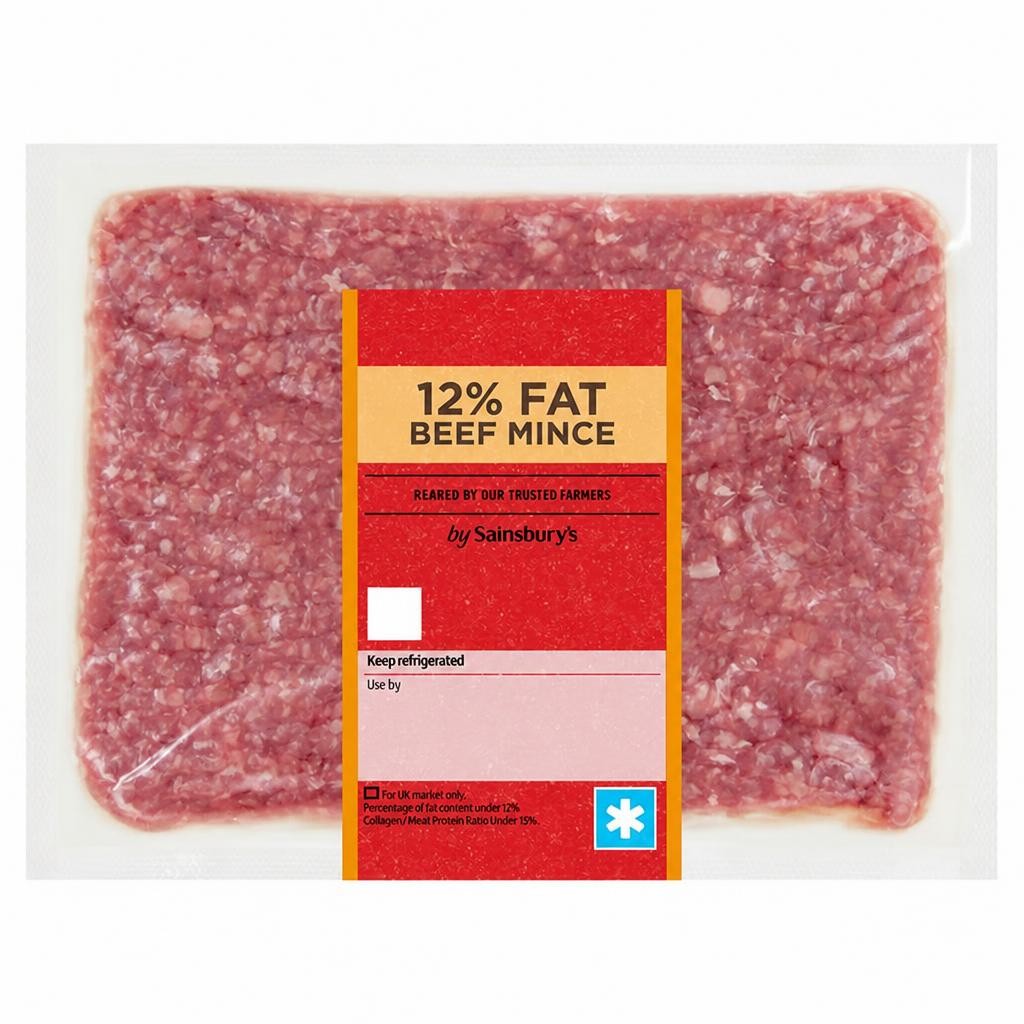 Sainsbury's British or Irish 12% Fat Beef Mince 500g