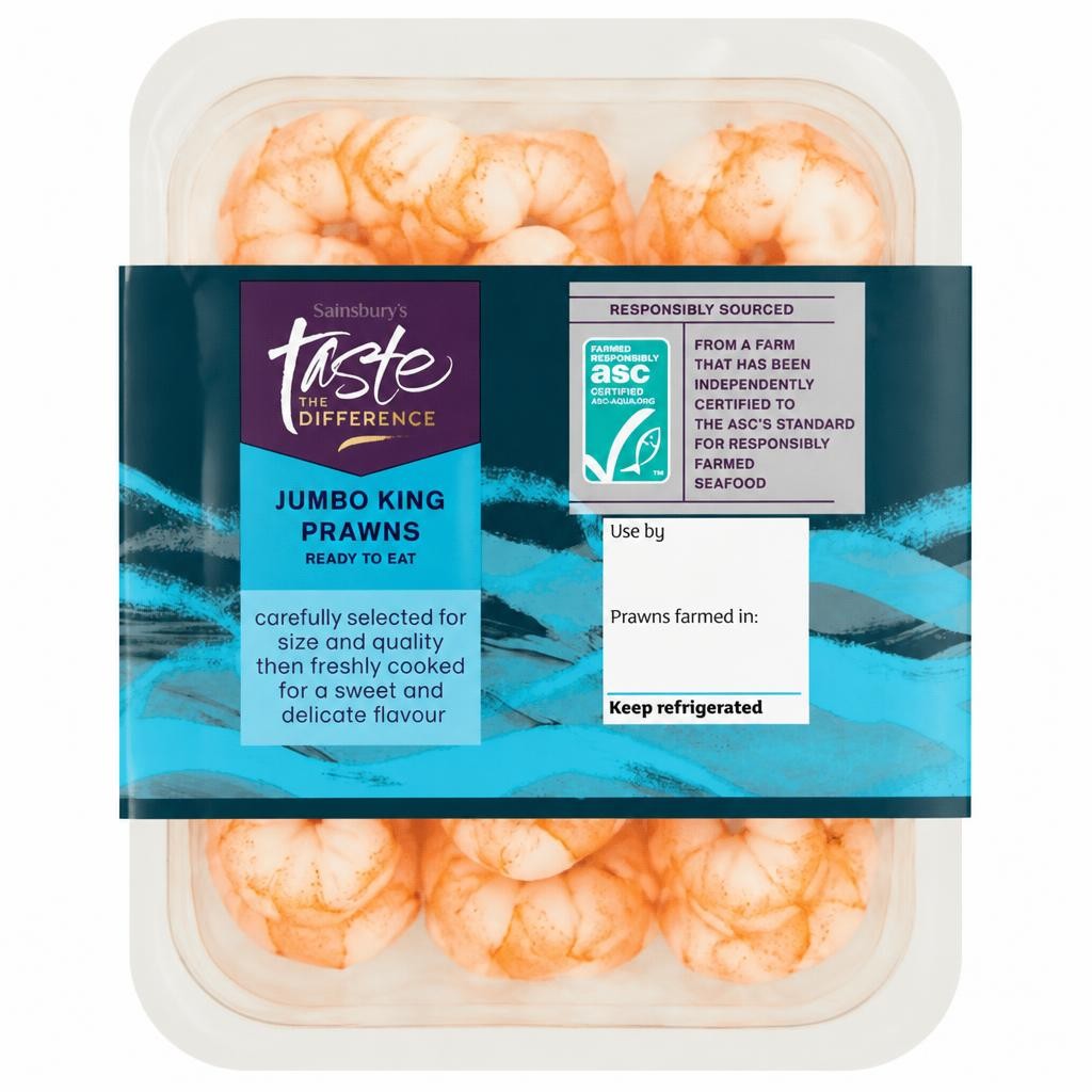Sainsbury's Large King Prawns ASC, Taste the Difference 150g