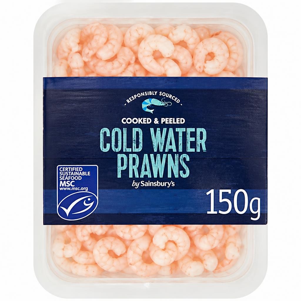 Sainsbury's Peeled Coldwater Prawns MSC 150g