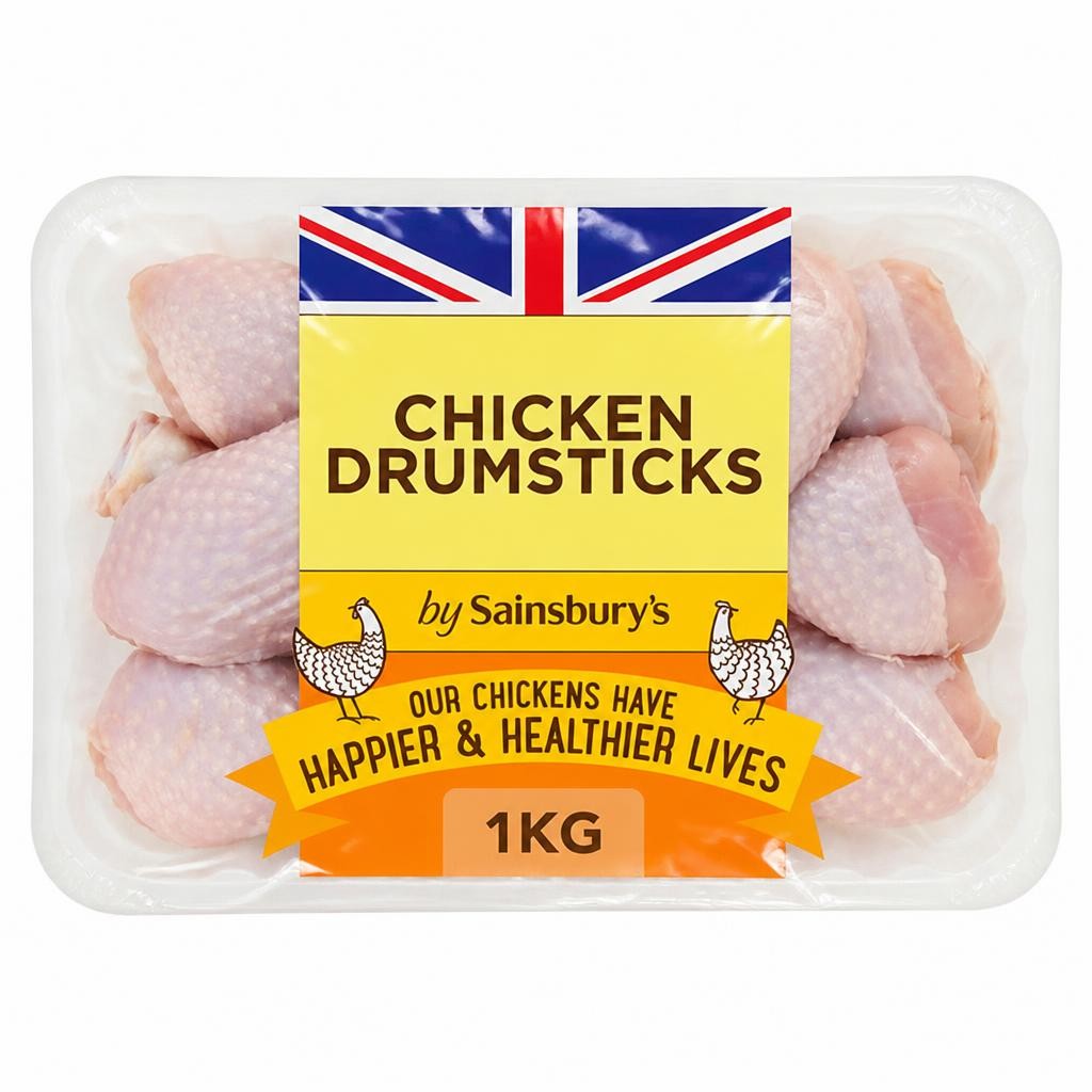 Sainsbury's 1kg British Fresh Chicken Skin on Drumsticks