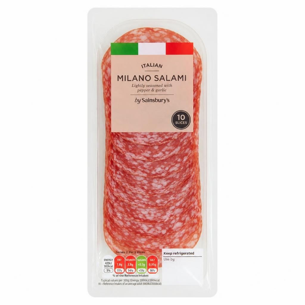 Sainsbury's Italian Milano Salami Slices x10 53g