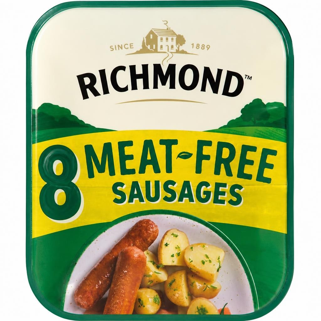 Richmond Meat Free Vegan & Vegetarian Sausages x8 304g