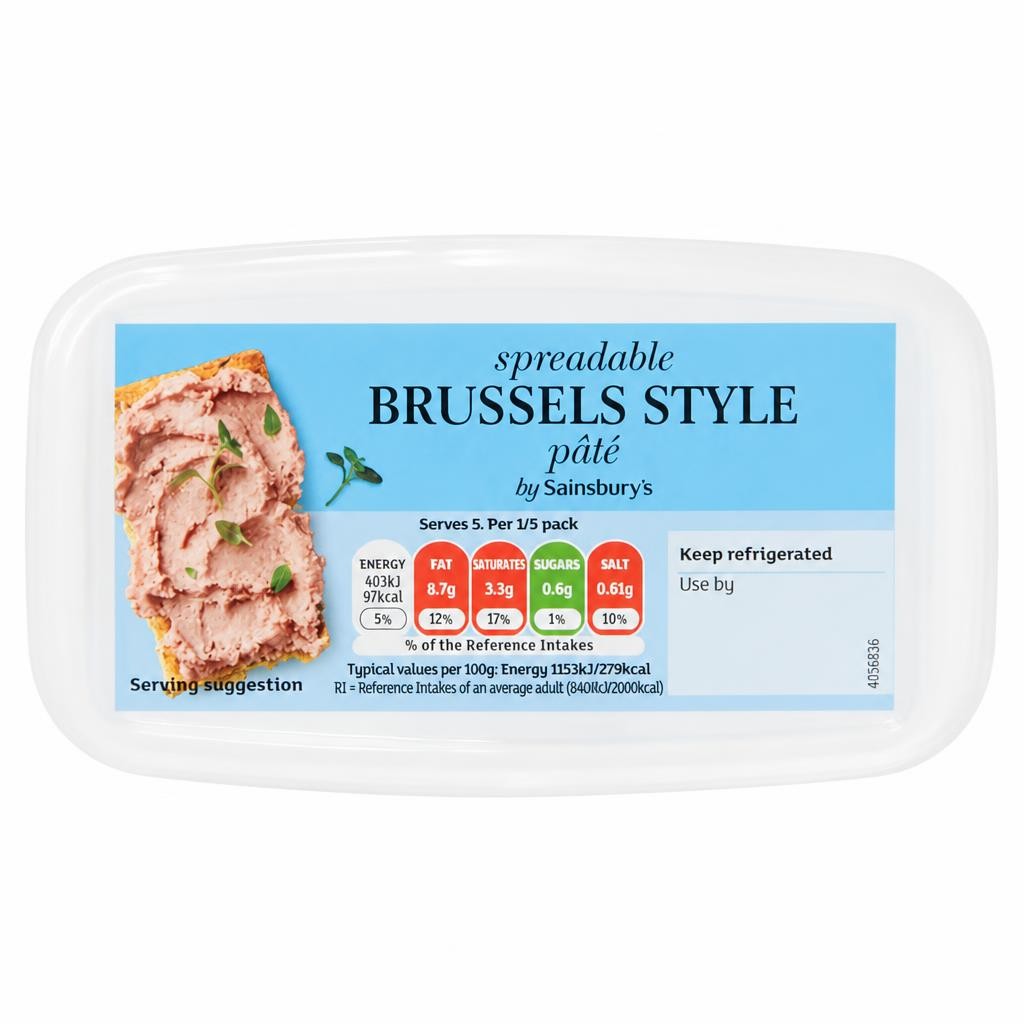 Sainsbury's Brussels Spreadable Pate 175g