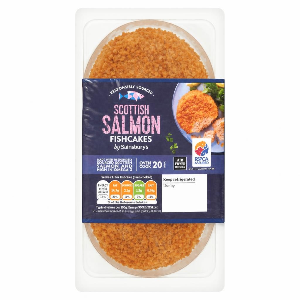 Sainsbury's Fishcakes Scottish Salmon x2 270g
