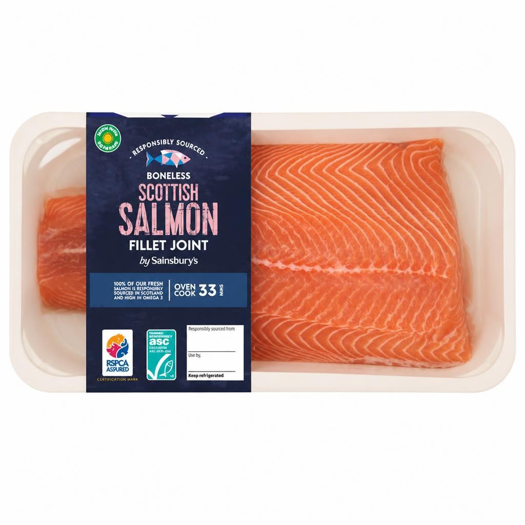 Sainsbury's 500g Skin on ASC Scottish Salmon Fillet