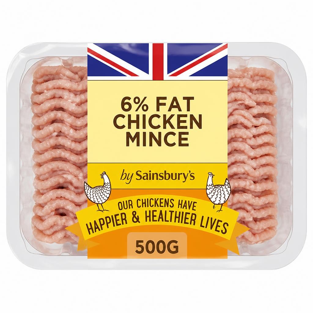 Sainsbury's 500g British 6% Fat Chicken Mince