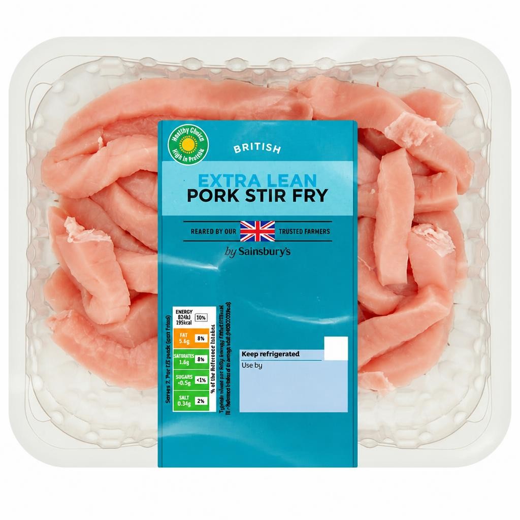 Sainsbury's Extra Lean British Pork Stir Fry 300g
