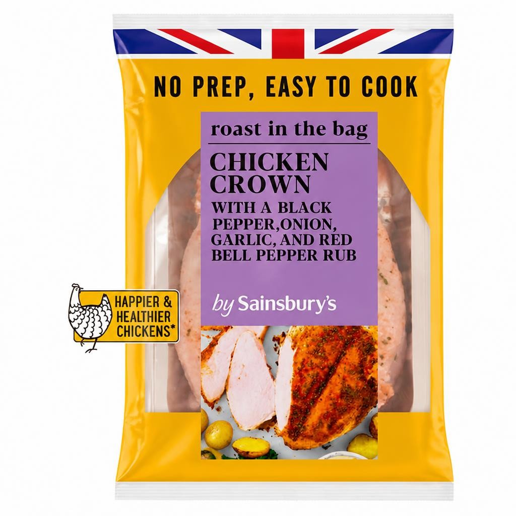 Sainsbury's Roast in the Bag Extra Tasty Whole Chicken Crown 700g
