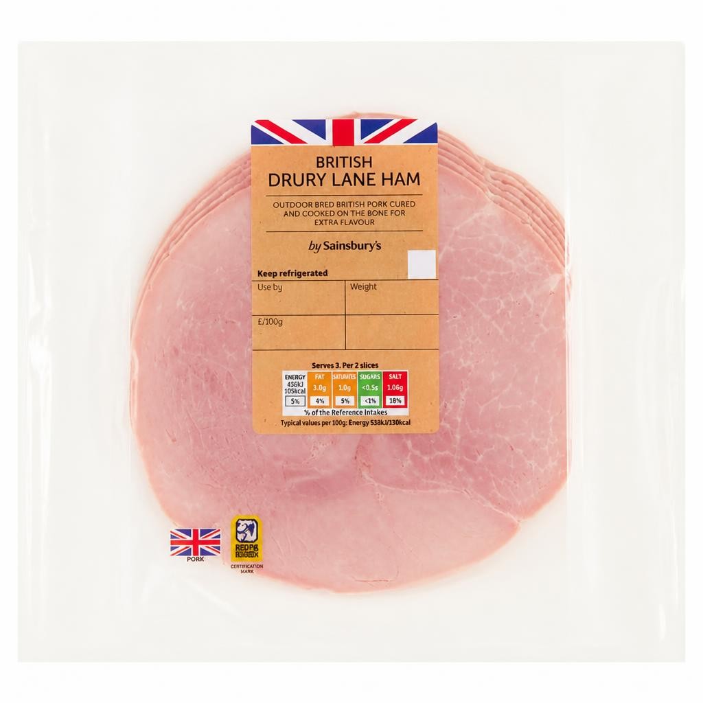 Sainsbury's British Drury Lane Ham 225g
