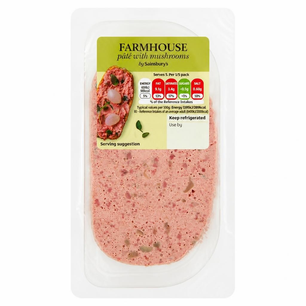 Sainsbury's Farmhouse Pate with Mushrooms 170g