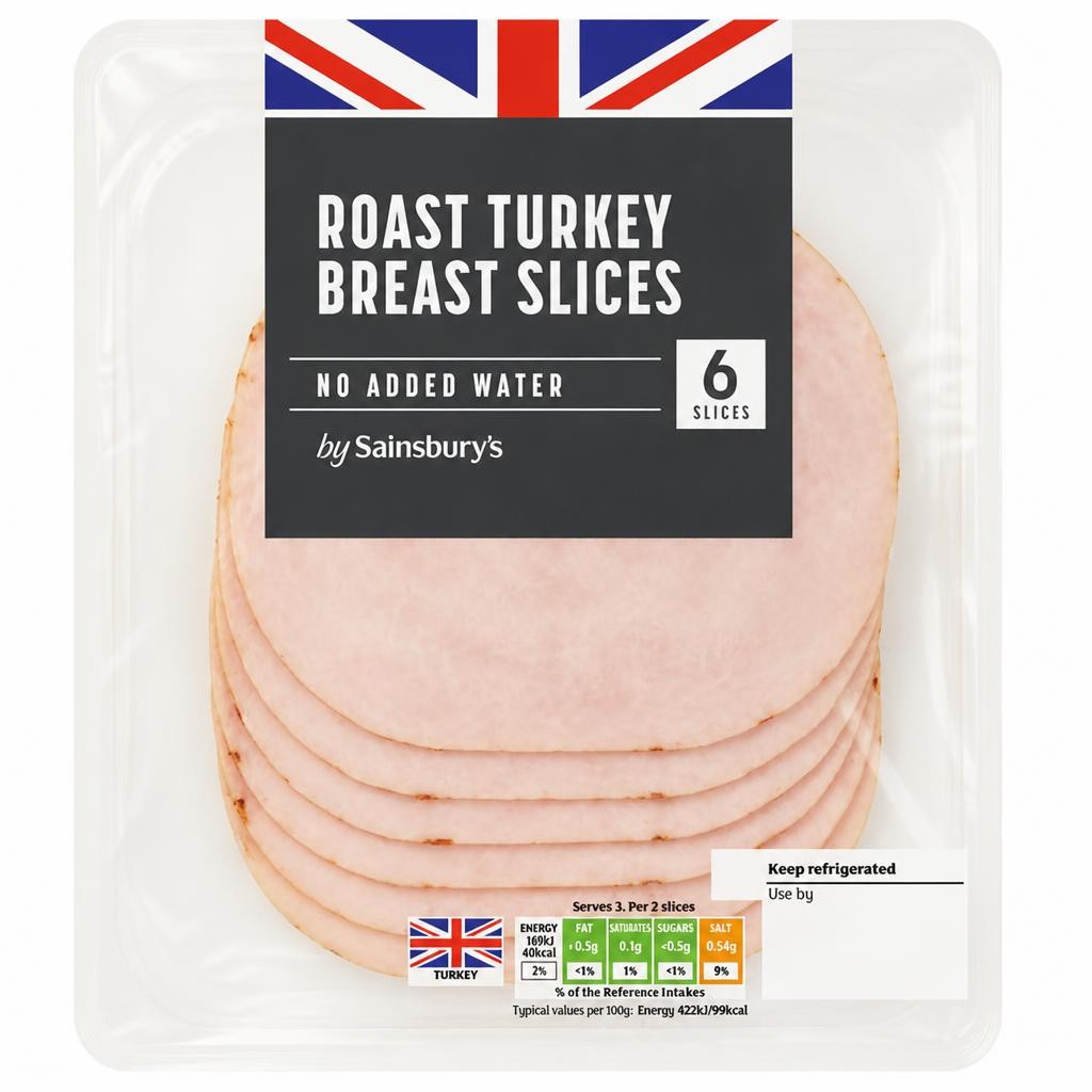 Sainsbury's Roast Turkey Breast Slices x6 120g
