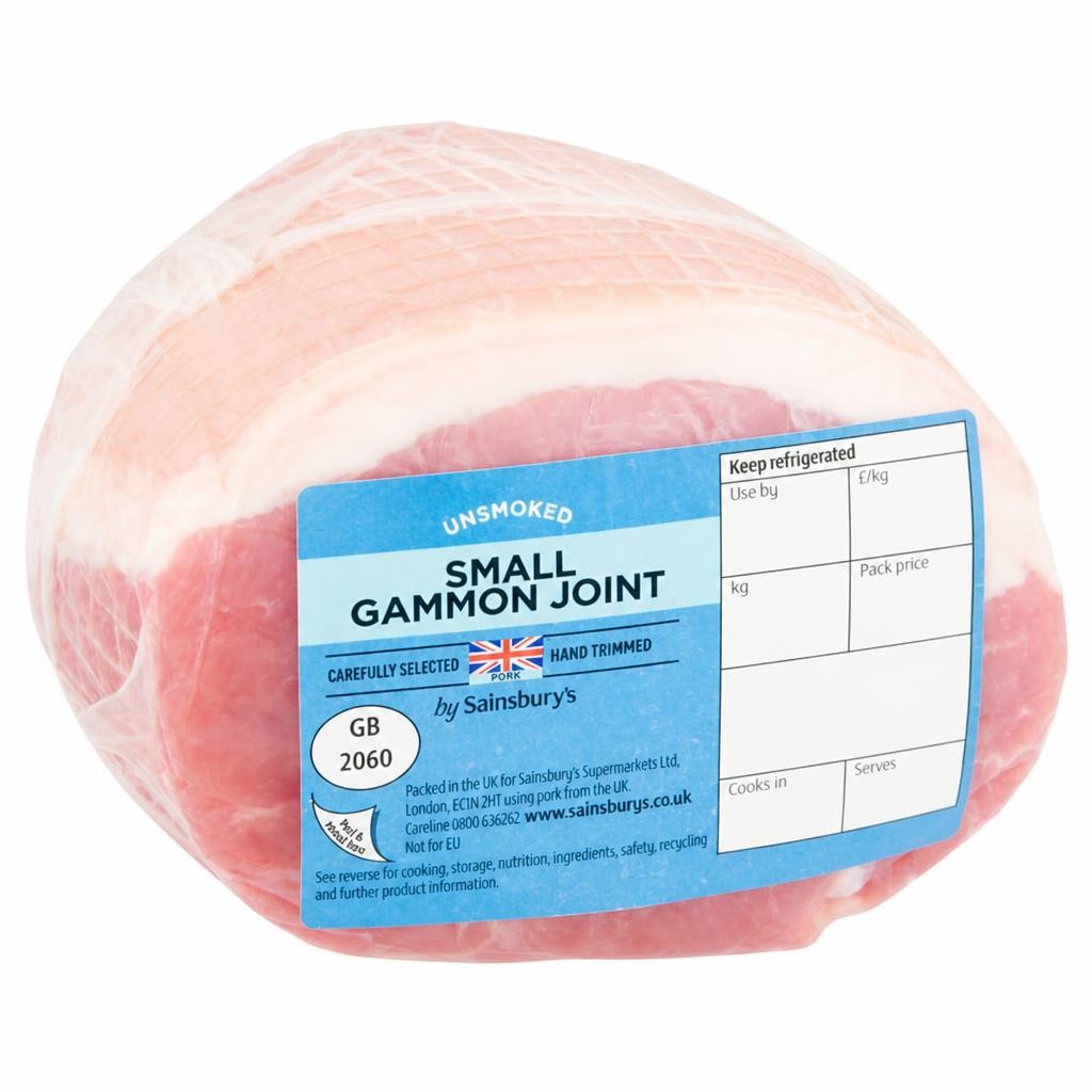 Sainsbury's Unsmoked Small British Gammon Joint approx. 800g