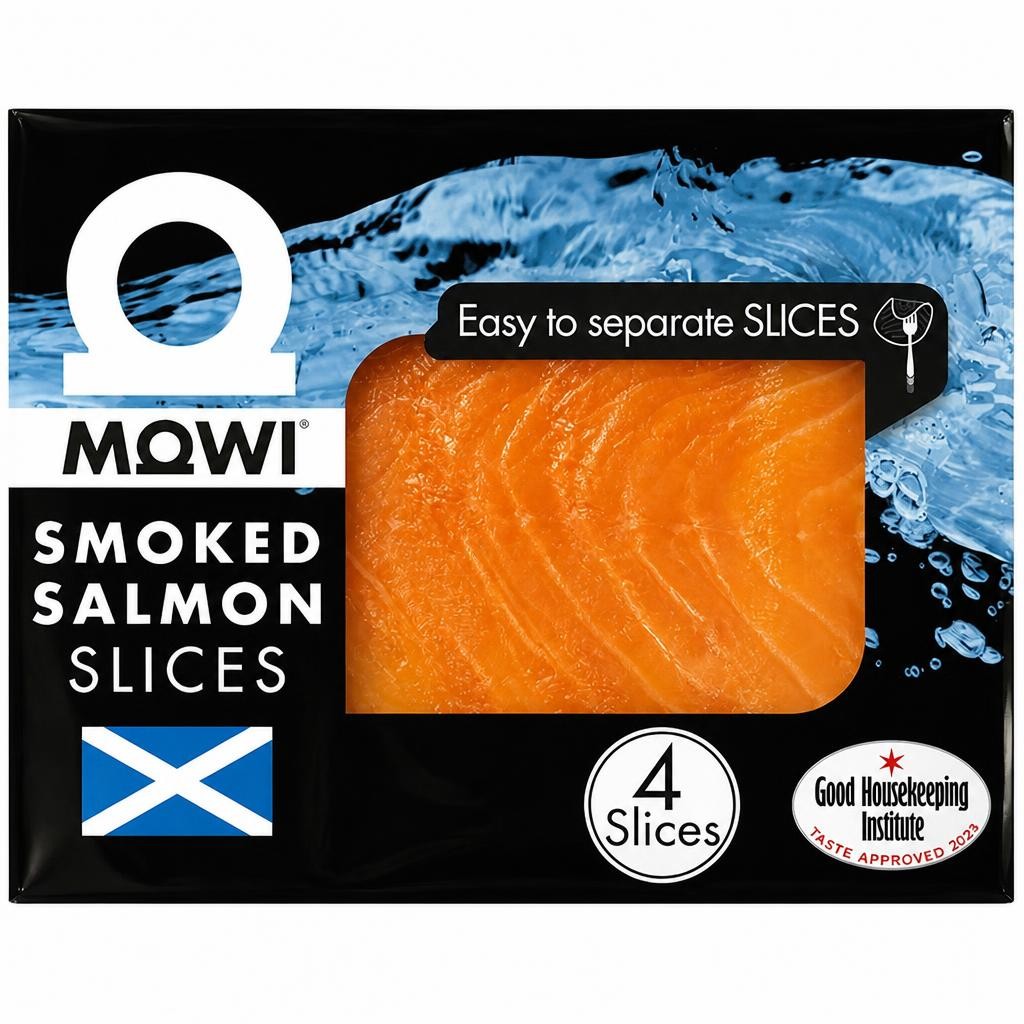 Mowi Scottish Smoked Salmon Slices x4 100g