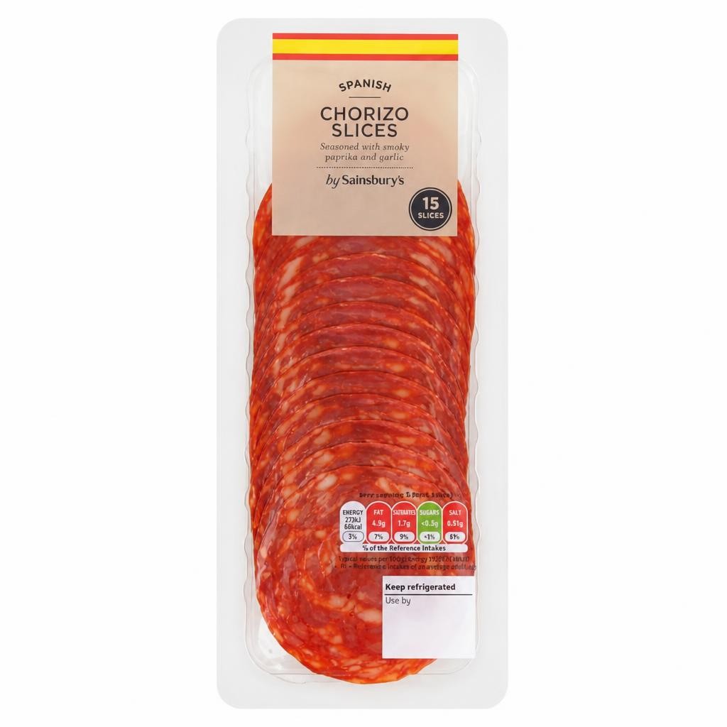 Sainsbury's Spanish Chorizo Slices 70g