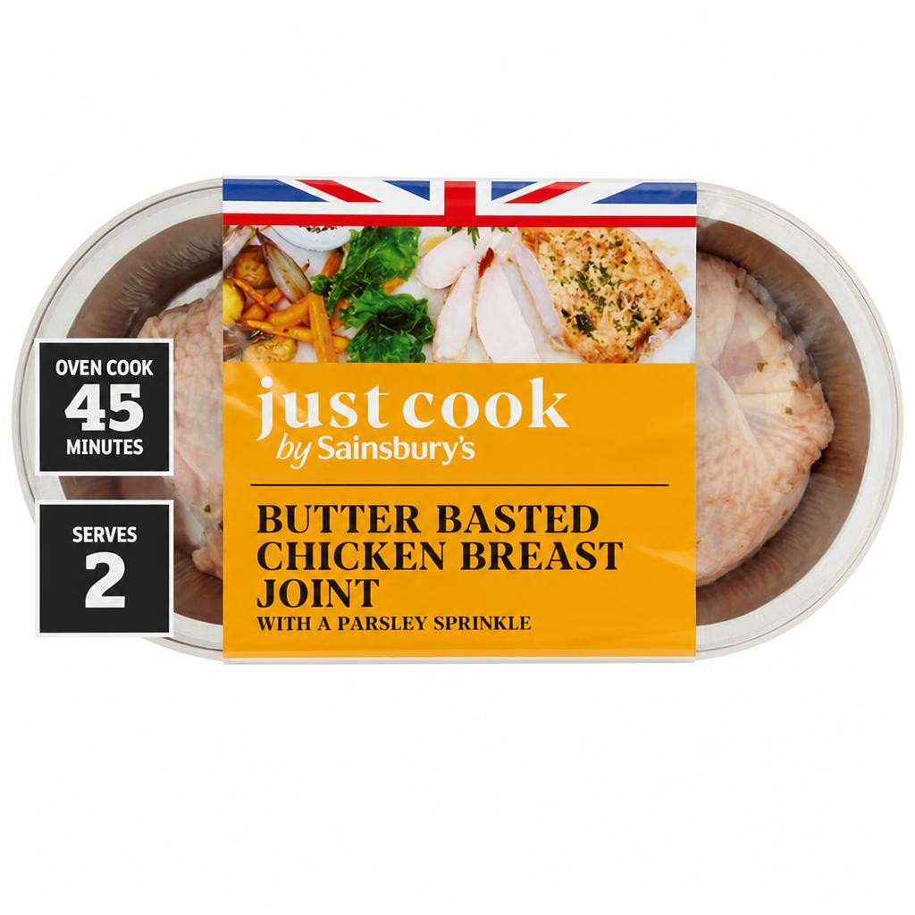 Sainsbury's Just Cook Butter Basted Chicken Breast Joint 350g
