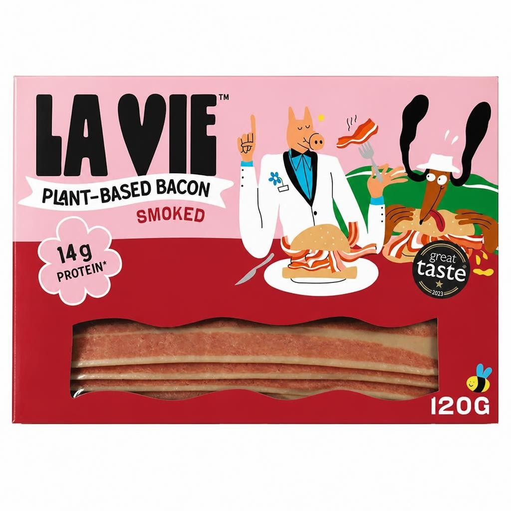 La Vie Plant Based Bacon Smoked Rashers x8 120g