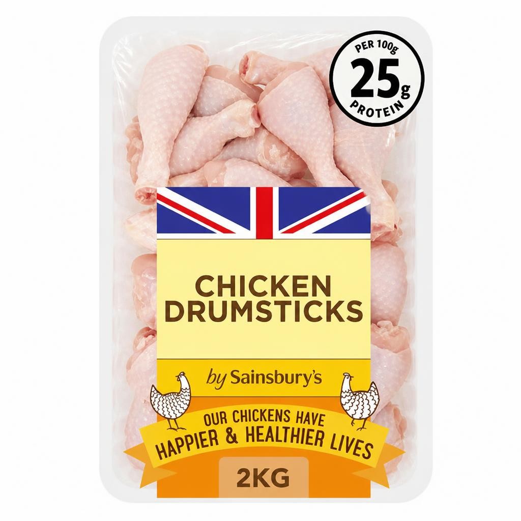 Sainsbury's 2kg British Chicken Drumsticks