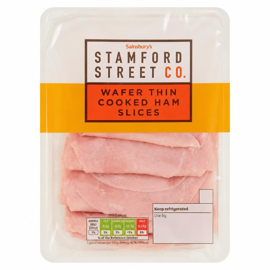 Stamford Street Co. Wafer Thin Cooked Ham Slices 150g