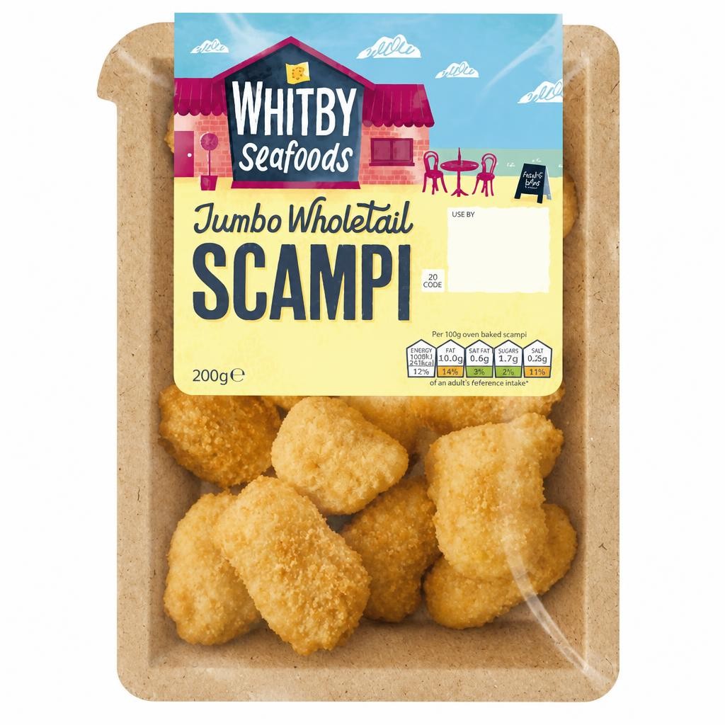 Whitby Seafoods Wholetail Scampi 200g