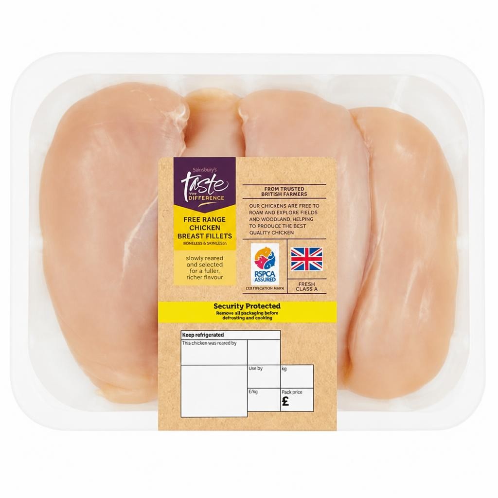 Sainsbury's (Approx. 590g) British Free Range Chicken Breast Fillets, Taste the Difference
