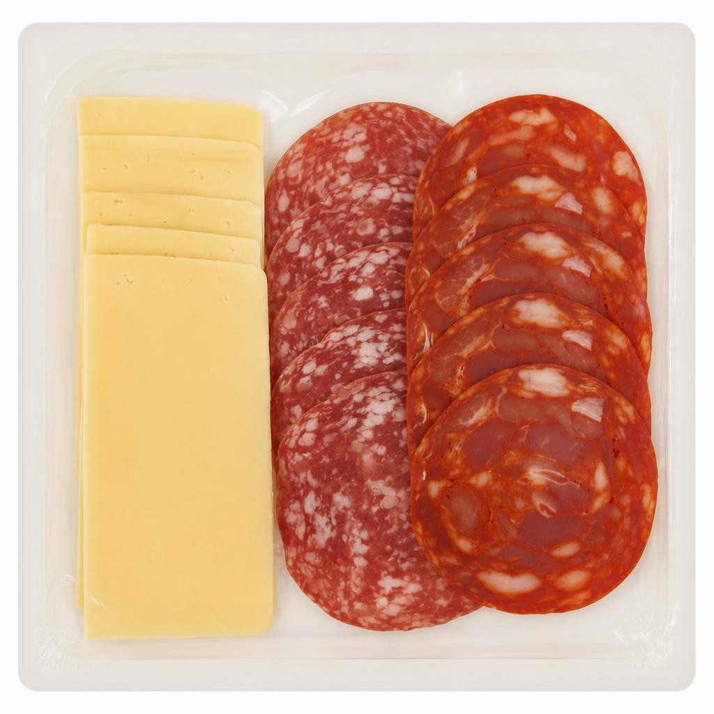 Sainsbury's Salami, Chorizo Gouda Cheese Slices x15 120g