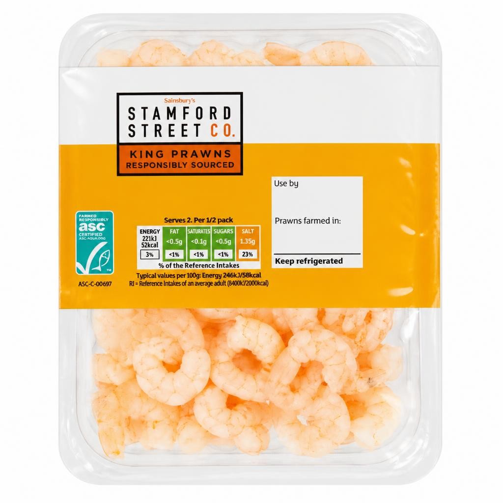 Stamford Street Co. ASC Cooked King Prawns 180g