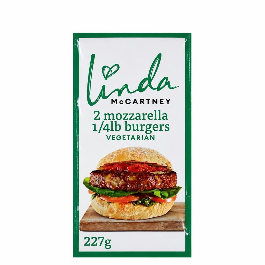 Linda McCartney Mozzarella Burger x2 227g