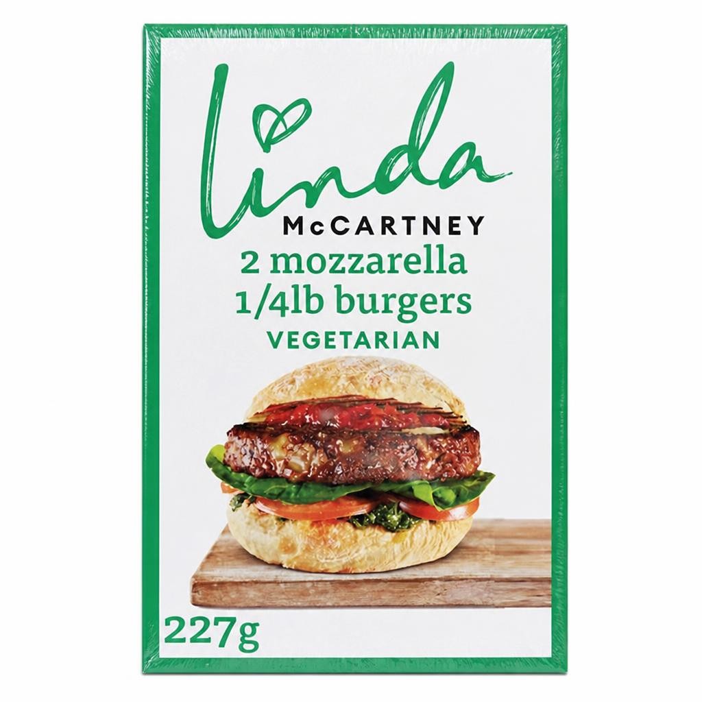 Linda McCartney Mozzarella Burger x2 227g