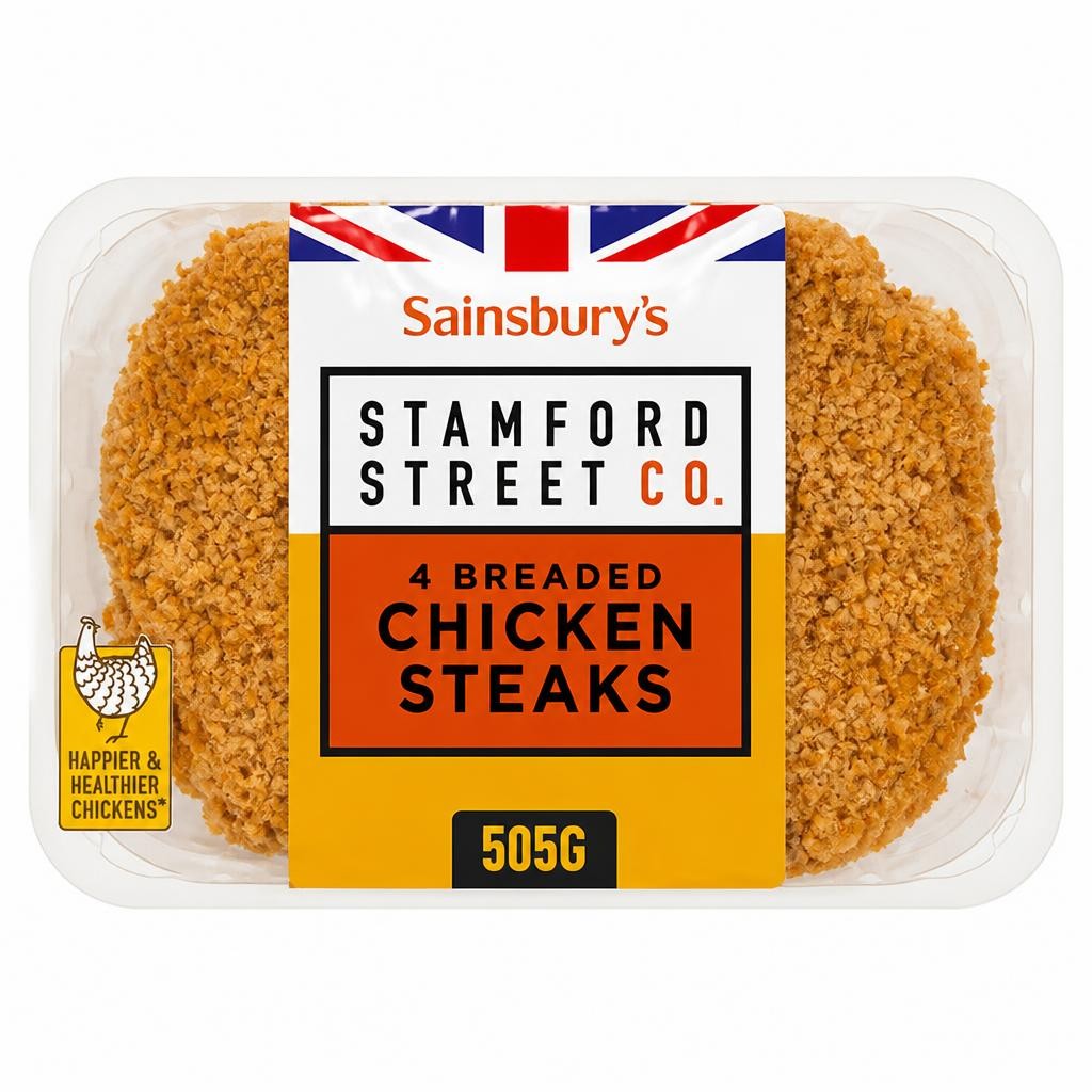 Stamford Street Co. Breaded Chicken Steaks x4 505g