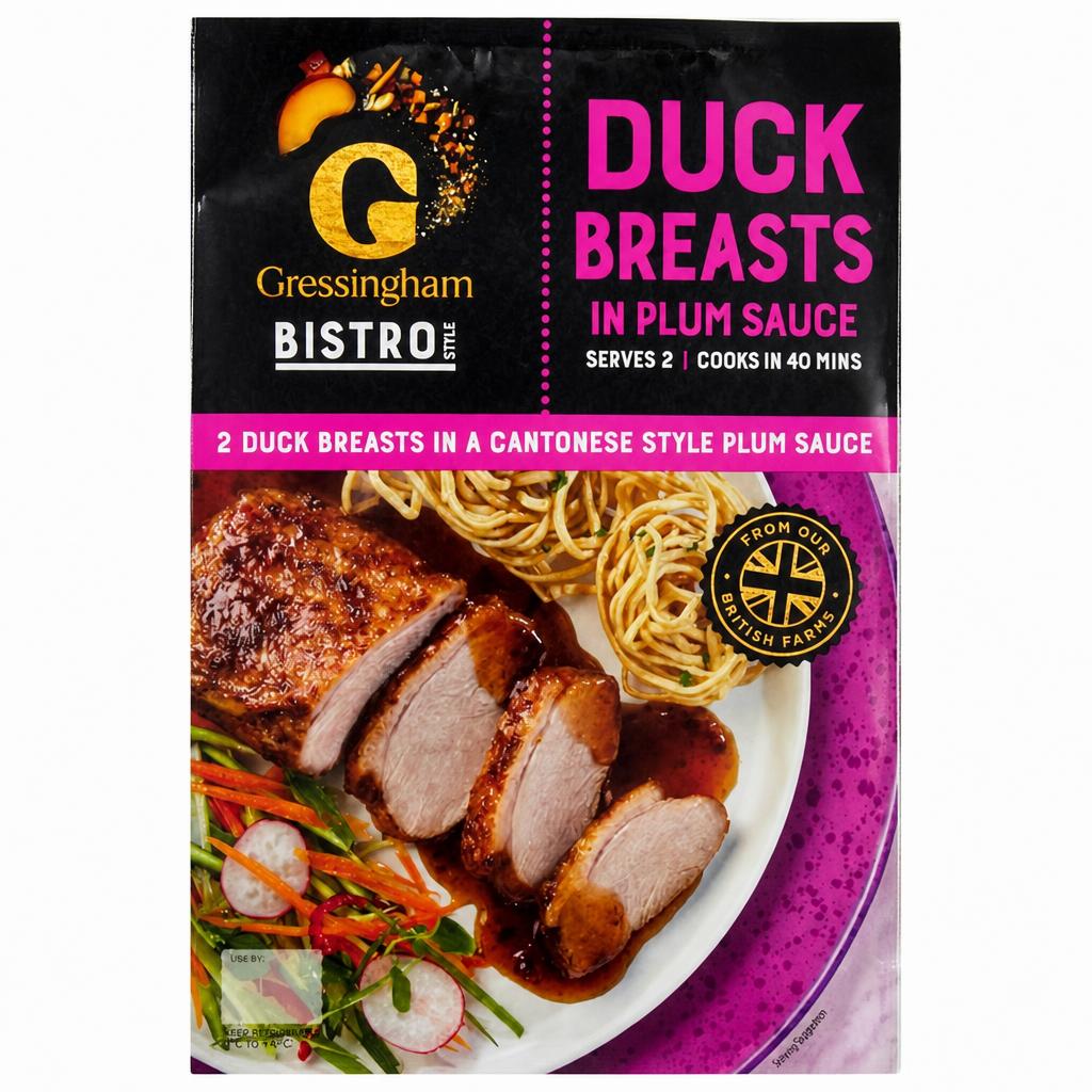 Gressingham Bistro Style Duck Breasts in Plum Sauce 400g